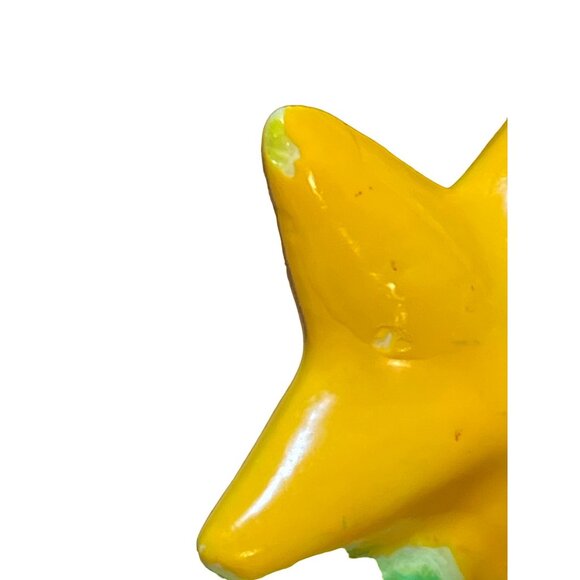 Ceramic Christmas Tree Hearts Candles Bows and Star top 7 Inch - Picture 10 of 10